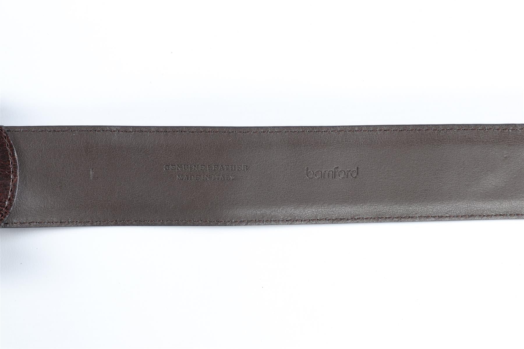 BAMFORD BROWN LEATHER BELT LARGE - Image 7