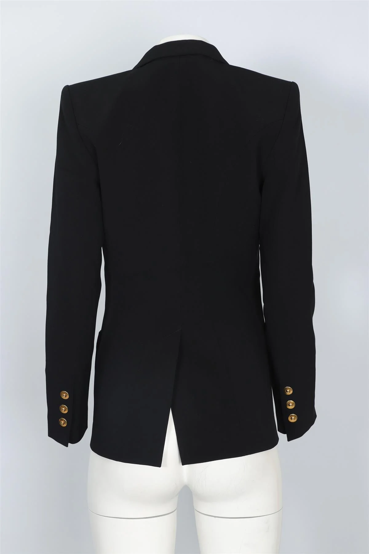 BARBARA BUI BLACK WOVEN BLAZER FR 38 UK 10 - Image 4