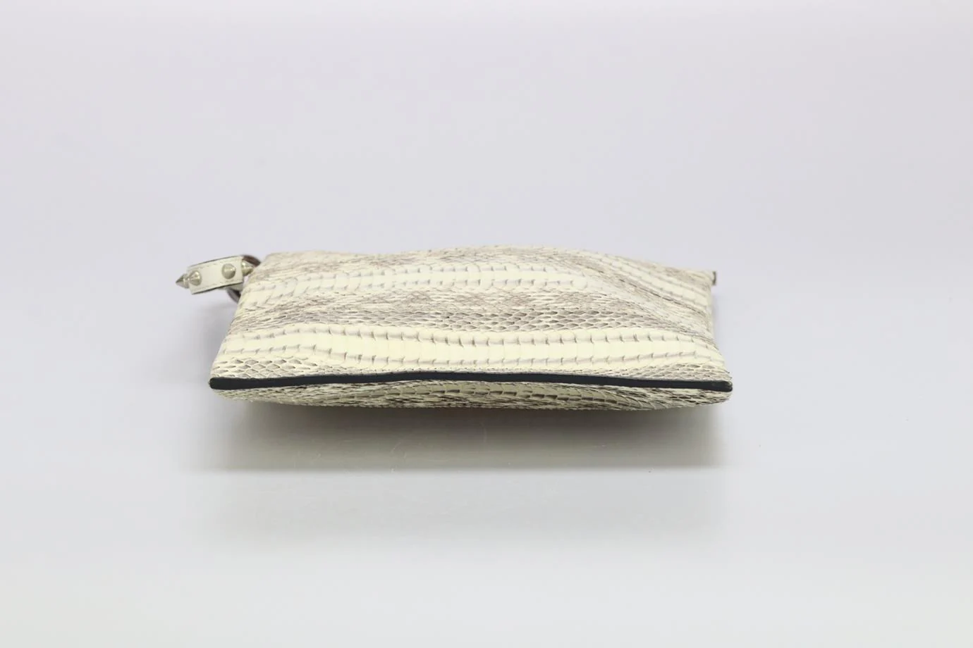 BARBARA BUI PYTHON AND LEATHER CLUTCH - Image 5