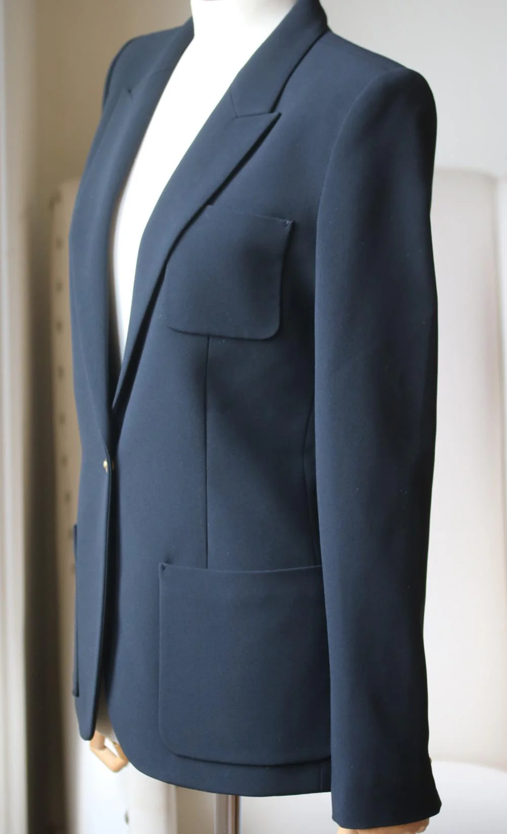 BARBARA BUI SINGLE BREASTED CREPE BLAZER FR 38 UK 10 - Image 3