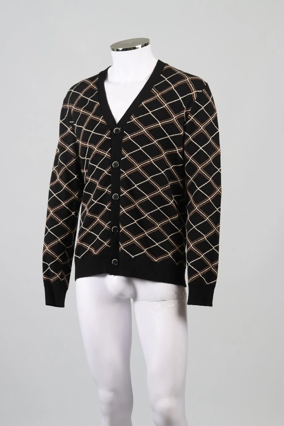 BARENA MEN'S WOOL CARDIGAN MEDIUM - Image 3