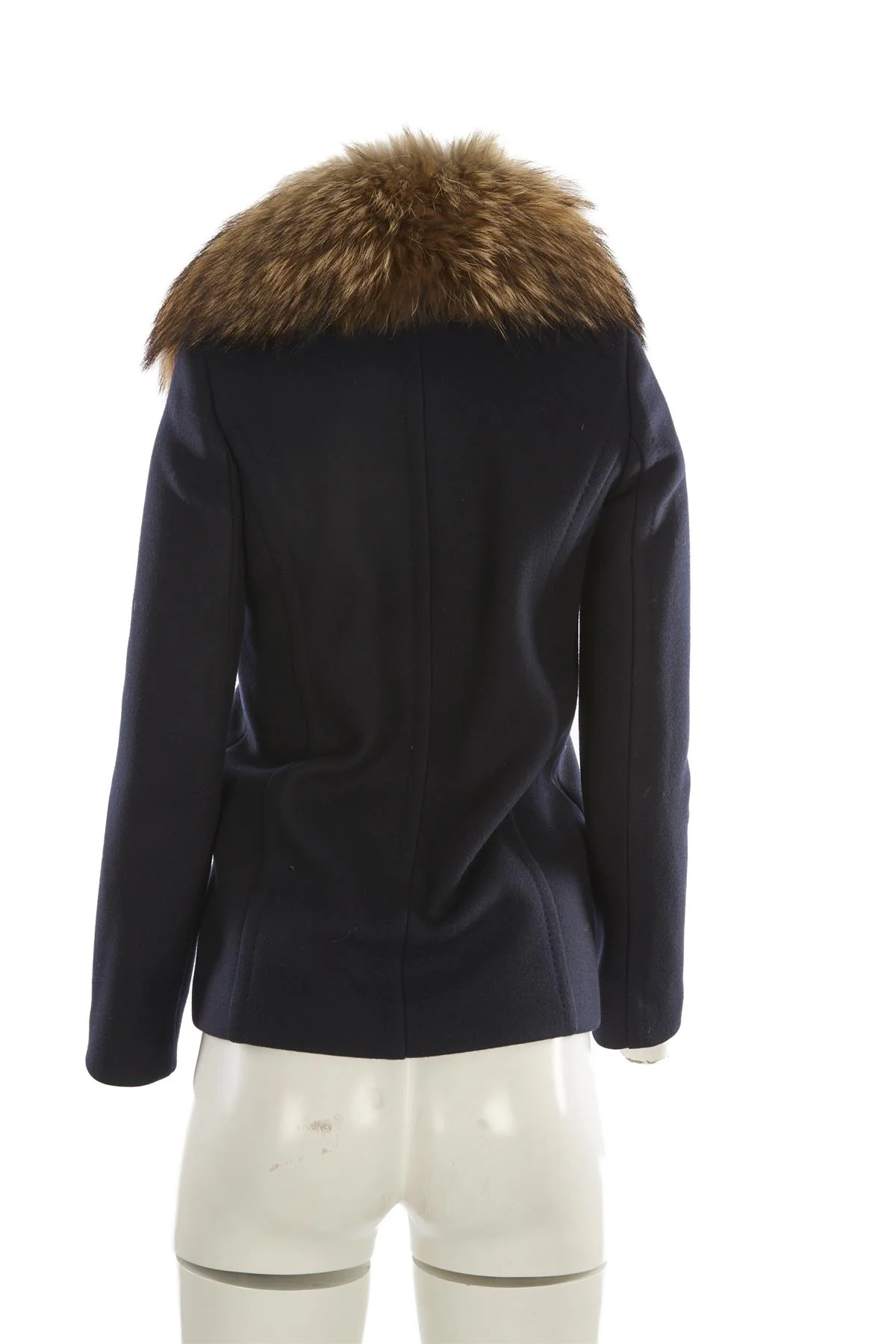 BARNEYS NEW YORK NAVY WOOL JACKET FR 36 UK 8 - Image 4