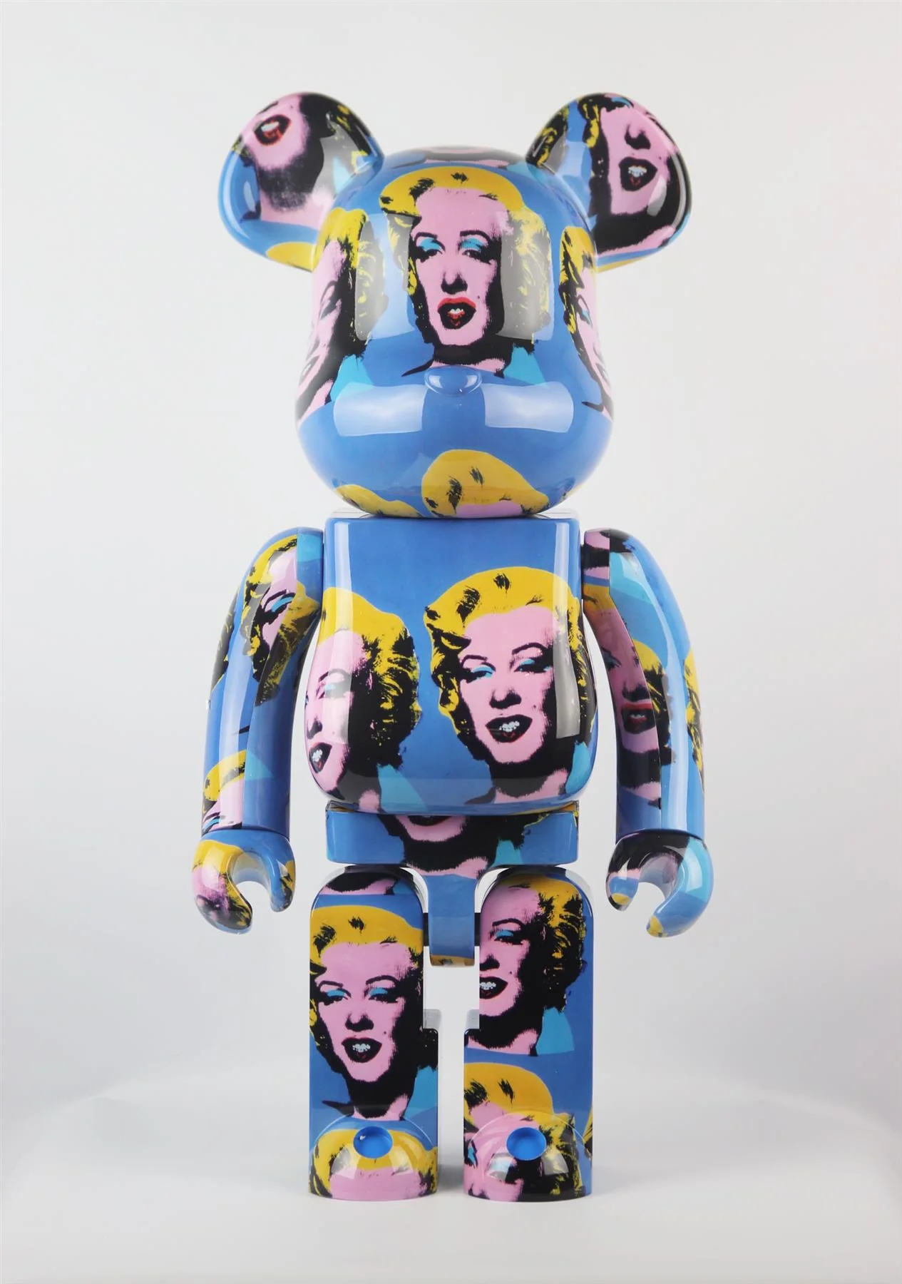 BE@RBRICK + ANDY WARHOL MARILYN MONROE PRINTED BEARBRICK VINYL FIGURE - Image 2