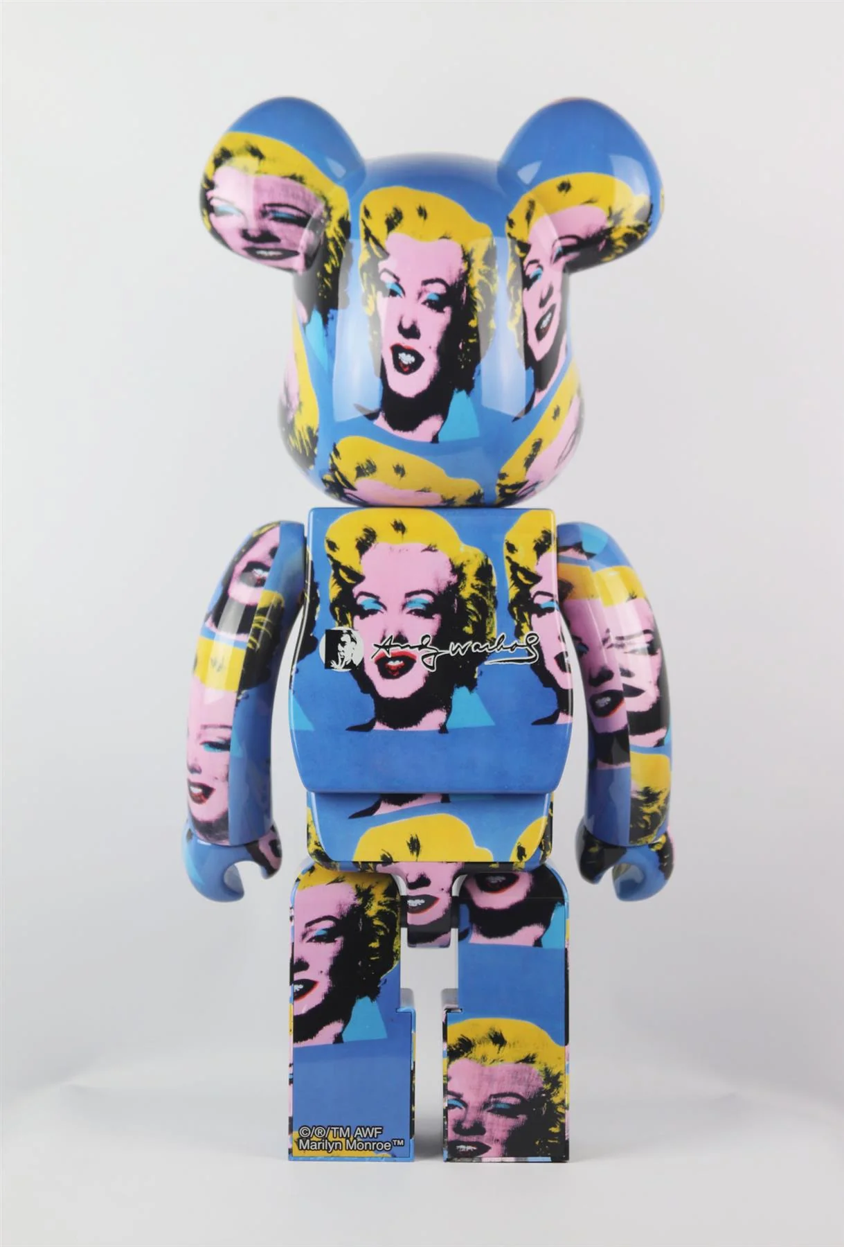 BE@RBRICK + ANDY WARHOL MARILYN MONROE PRINTED BEARBRICK VINYL FIGURE - Image 5