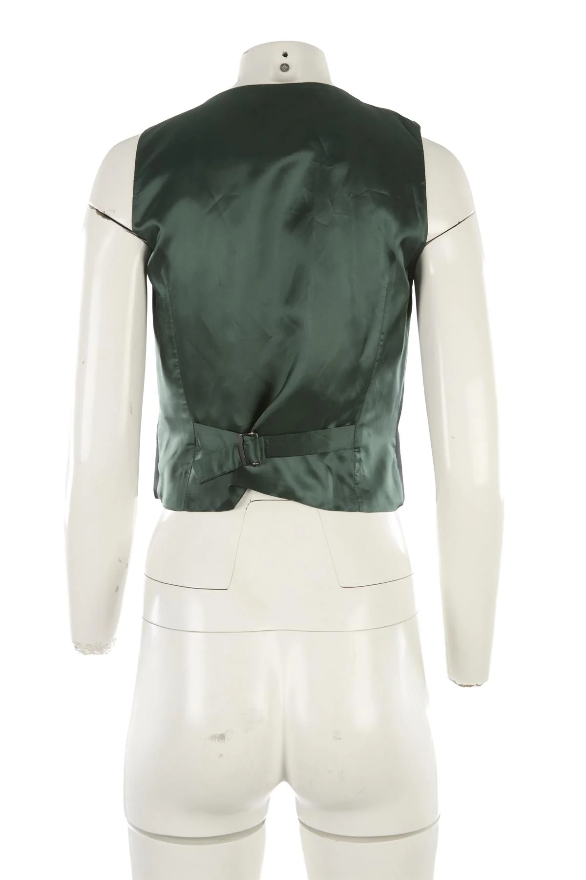 BELLA FREUD GREEN SATIN WAISTCOAT UK 8 - Image 4