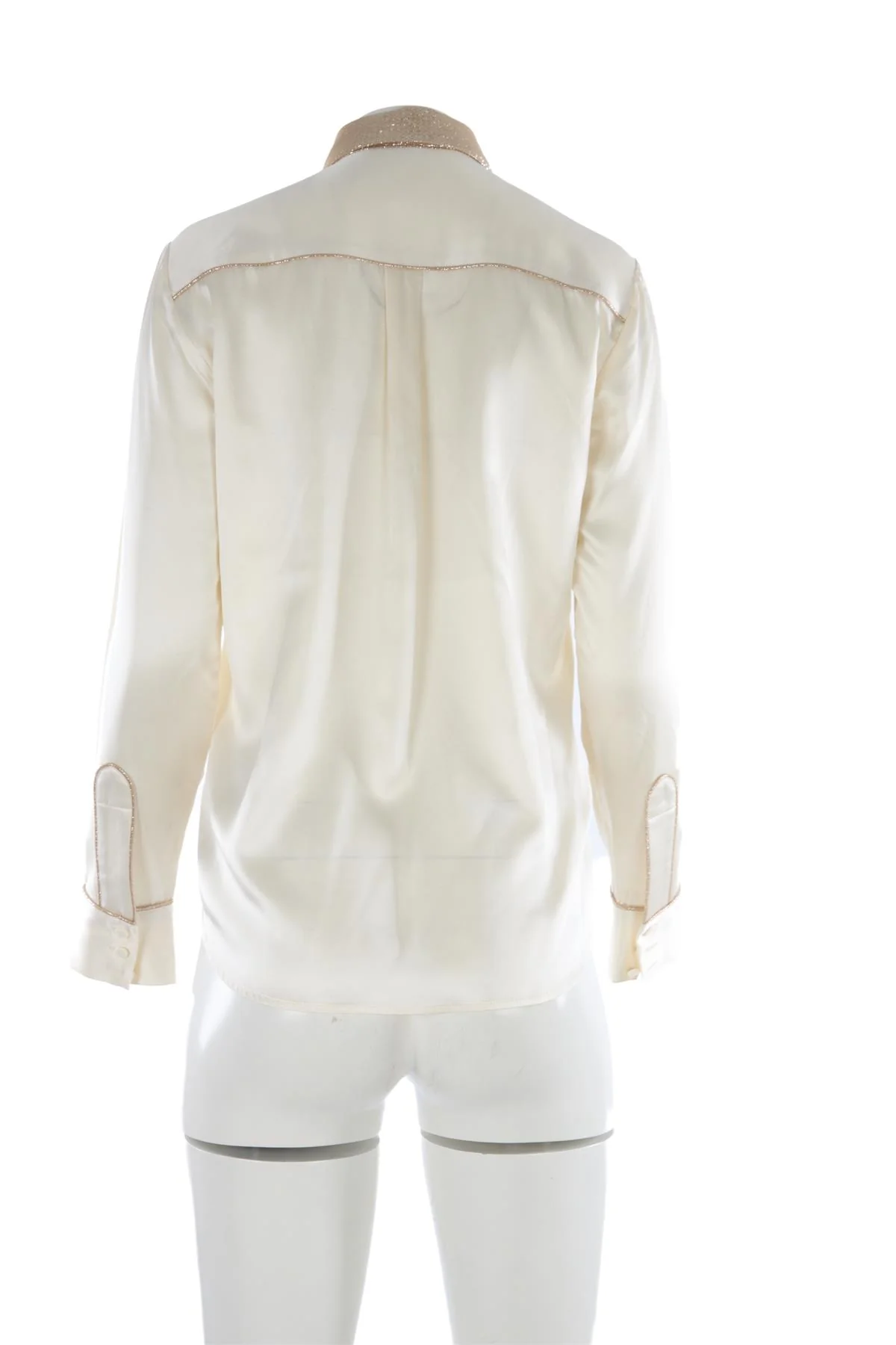 BELLA FREUD IVORY SILK SHIRT UK 8 - Image 4