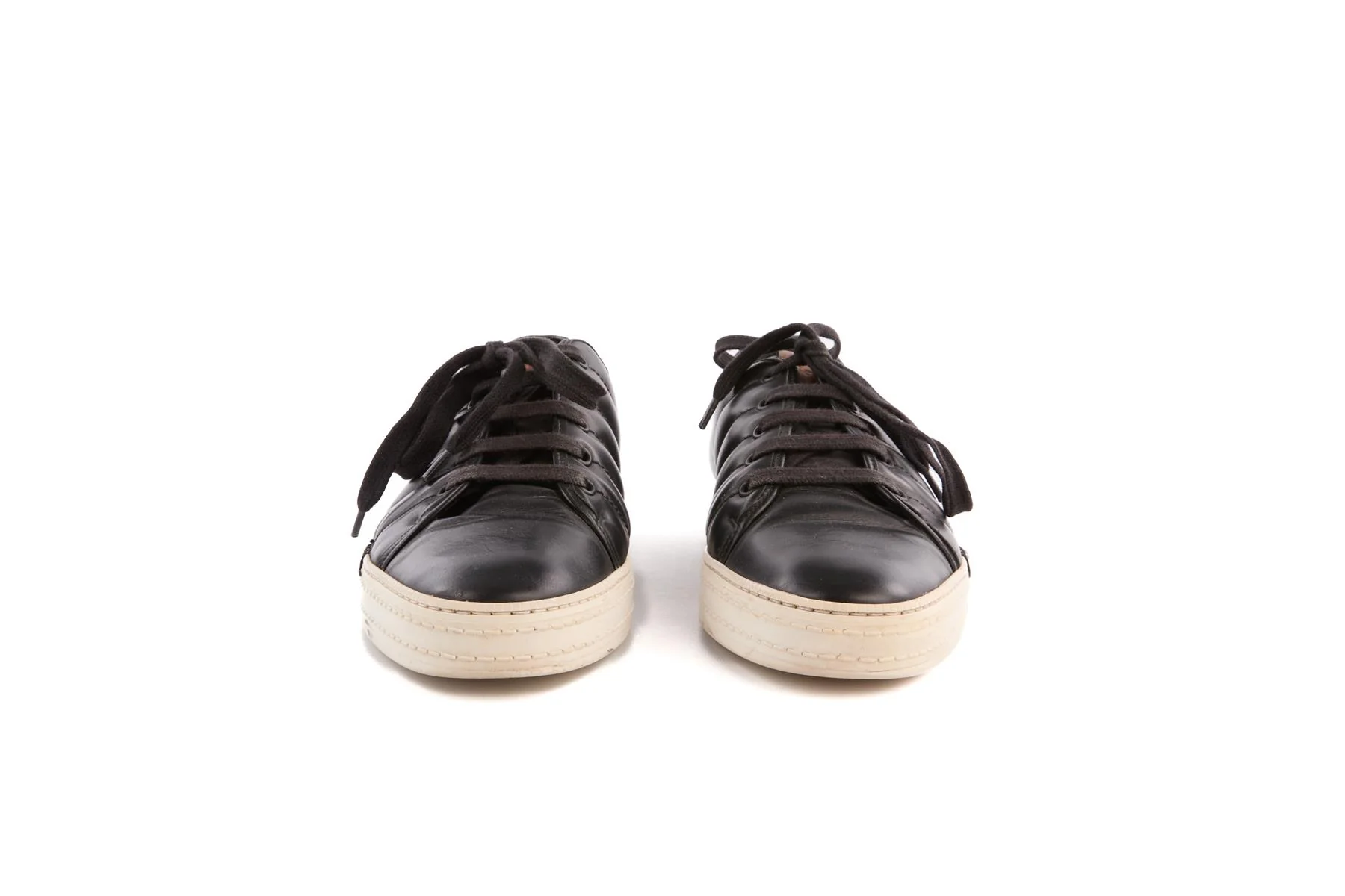 BERLUTI BLACK MEN'S LEATHER SNEAKERS UK 8.5 EU 42.5 US 9.5 - Image 3