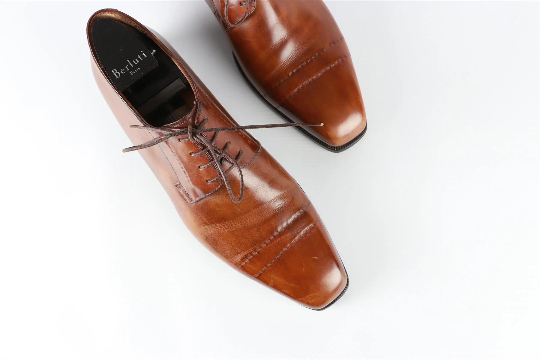 BERLUTI BROWN MEN'S LEATHER BROGUES EU 42 UK 8 US 9 - Image 10
