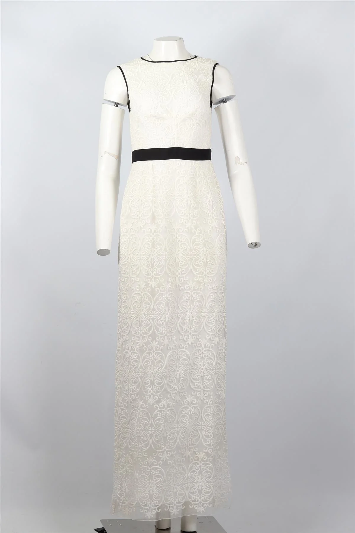 BEULAH LONDON EMBROIDERED ORGANZA MAXI DRESS UK 10 - Image 2