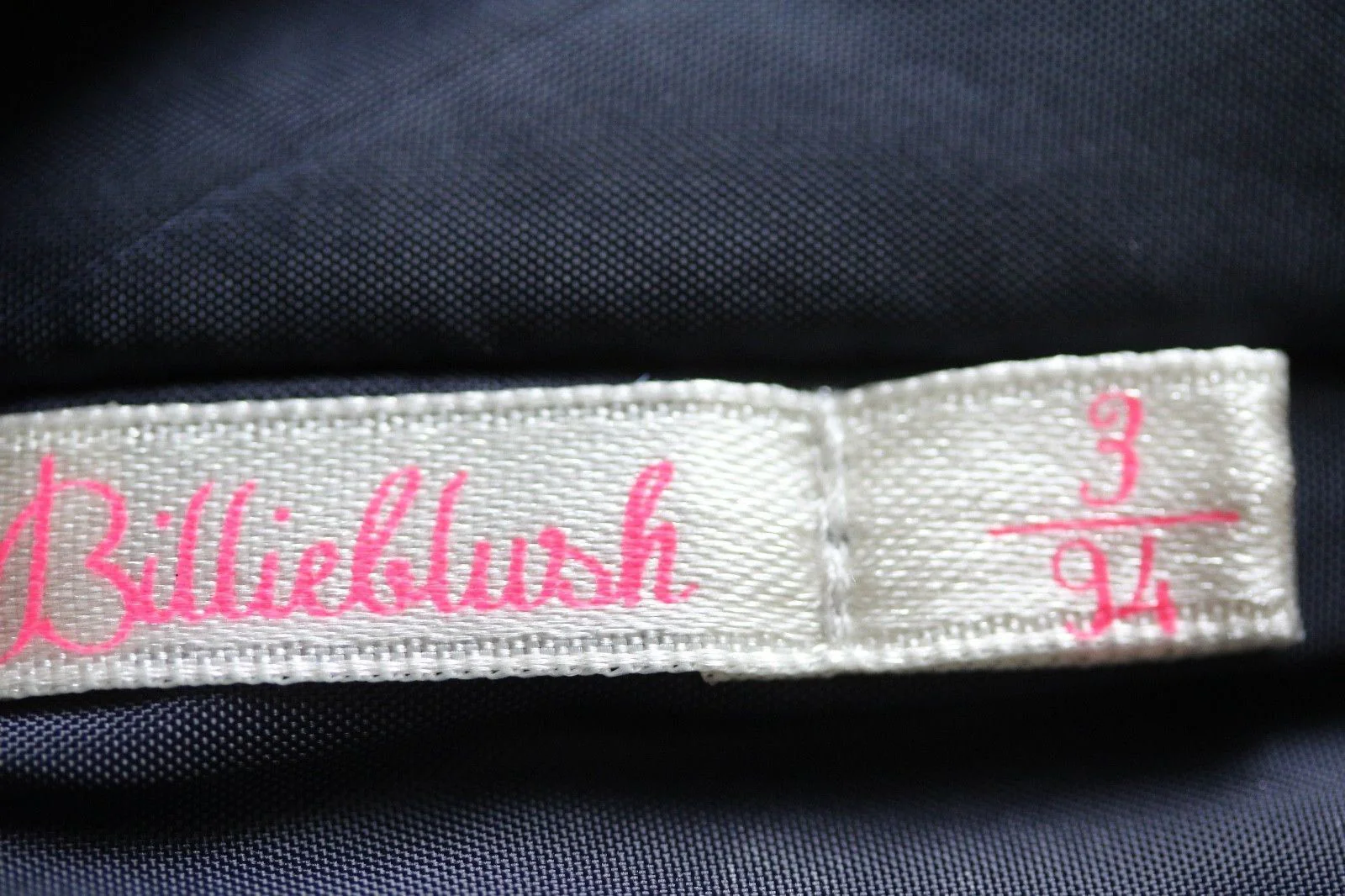 BILLIEBLUSH GIRLS NAVY BLUE VELVET DRESS 3 YEARS - Image 4