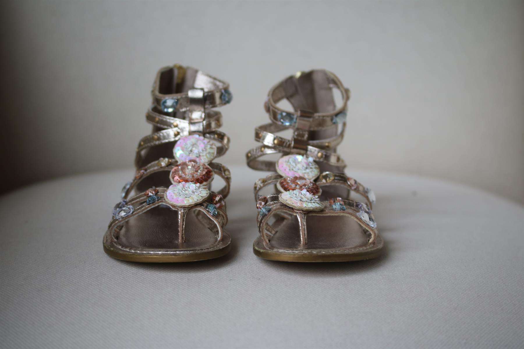 BILLIEBLUSH KIDS GIRLS EMBELLISHED SANDALS EU 30 UK 11.5 - Image 2