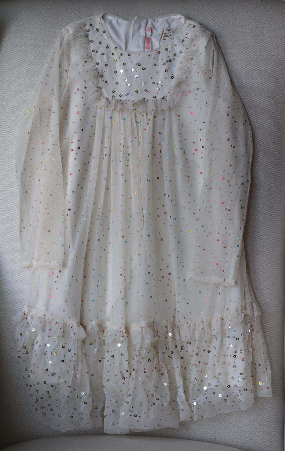 BILLIEBLUSH KIDS GIRLS SEQUIN AND TULLE DRESS 6 YEARS - Image 2