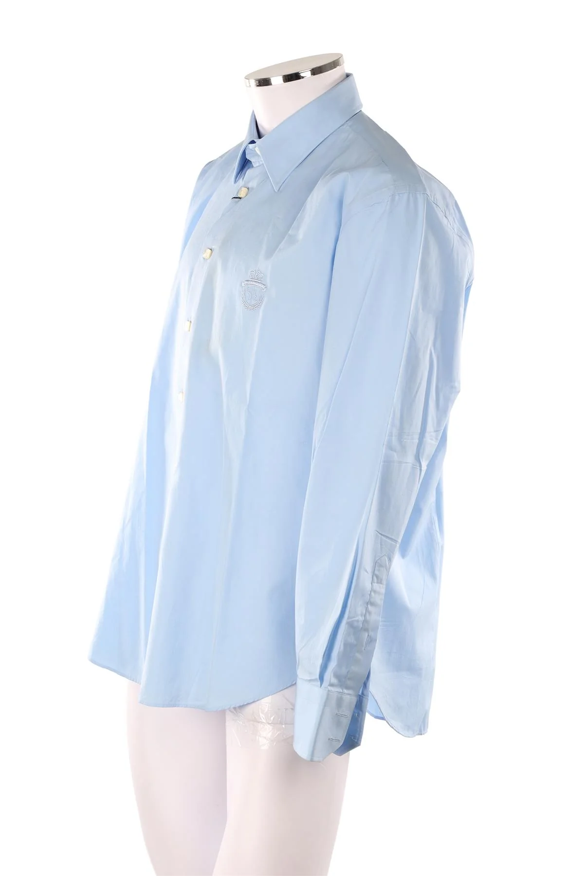 BILLIONAIRE BLUE MEN'S COTTON SHIRT XLARGE - Image 3