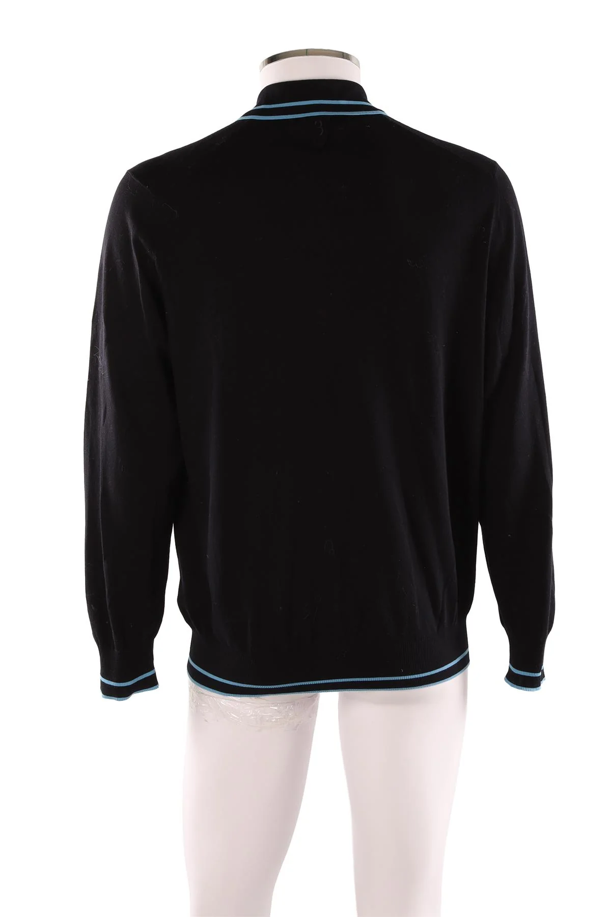 BILLIONAIRE NAVY MEN'S COTTON SWEATER MEDIUM - Image 4