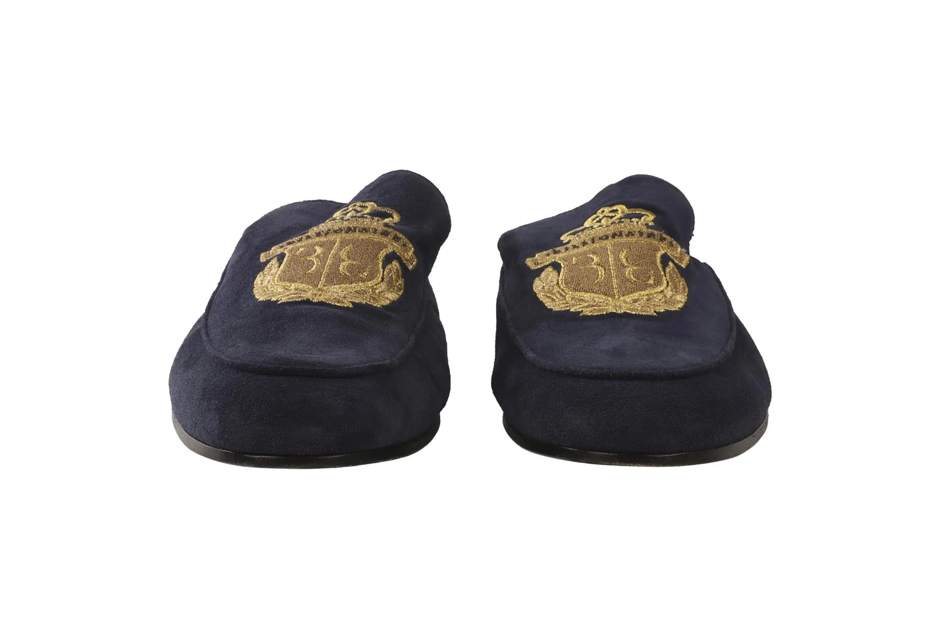 BILLIONAIRE NAVY MEN'S SUEDE MULES EU 42 UK 8 US 9 - Image 3