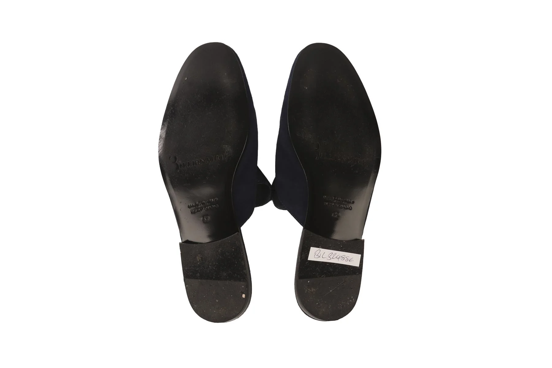 BILLIONAIRE NAVY MEN'S SUEDE MULES EU 42 UK 8 US 9 - Image 6