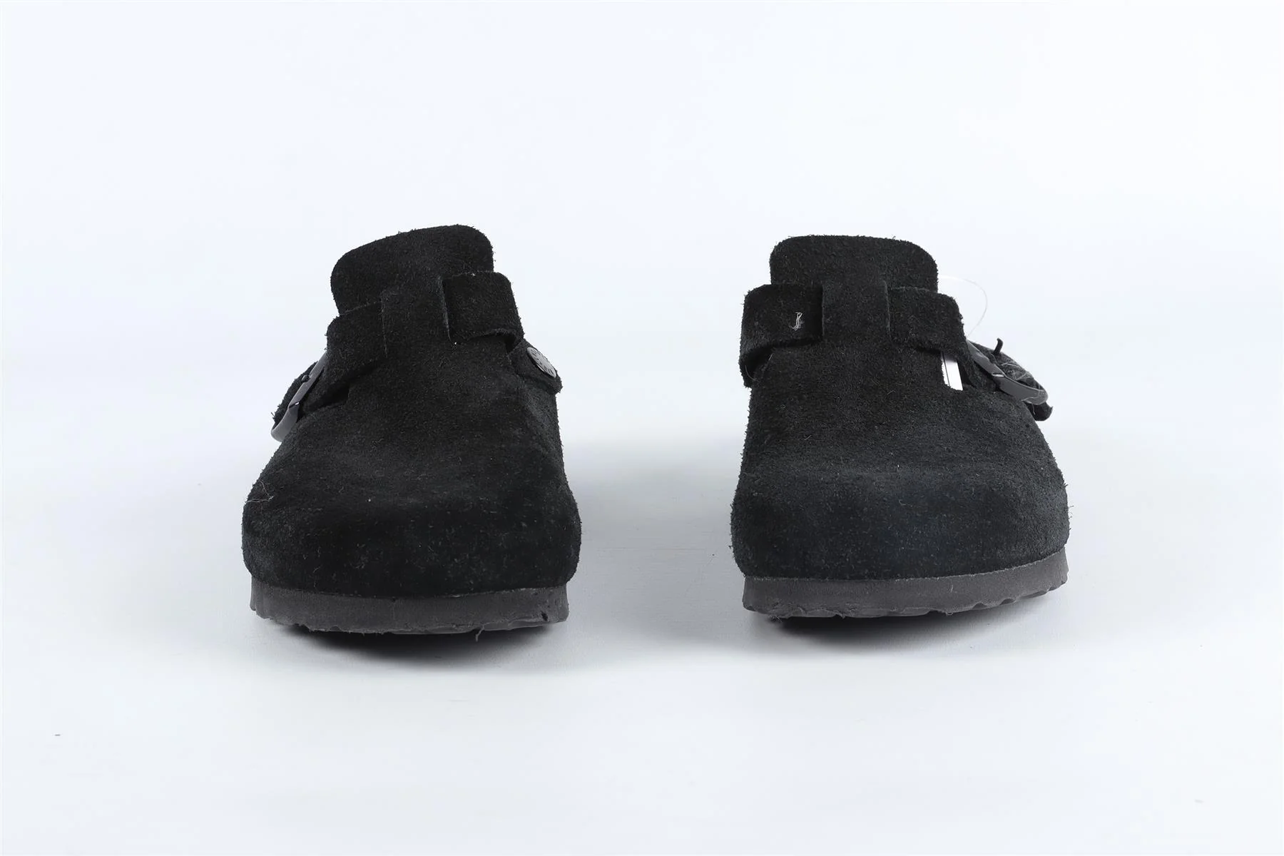 BIRKENSTOCK BLACK SUEDE SLIDERS EU 37 UK 4.5 US 6 - Image 3
