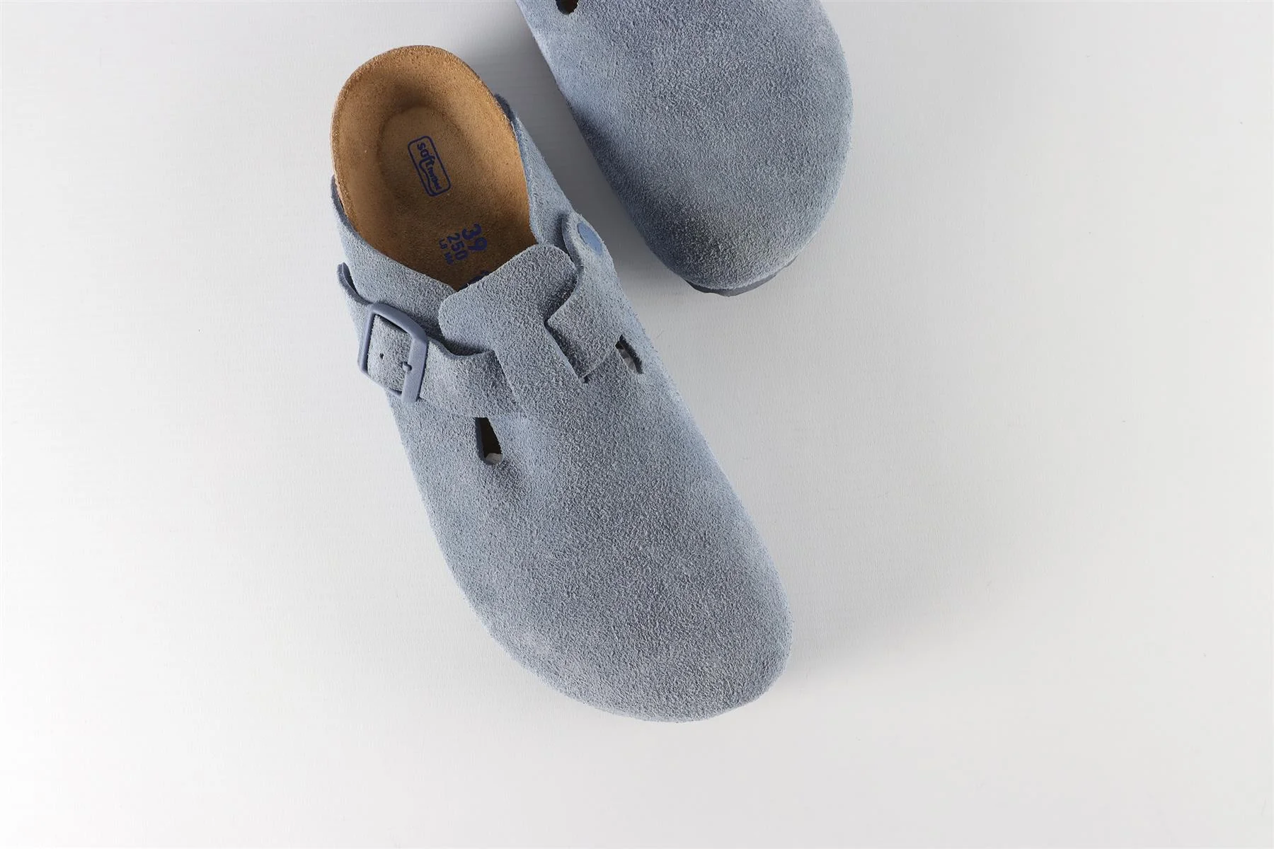 BIRKENSTOCK BLUE SUEDE MULES EU 39 UK 6 US 9 - Image 4