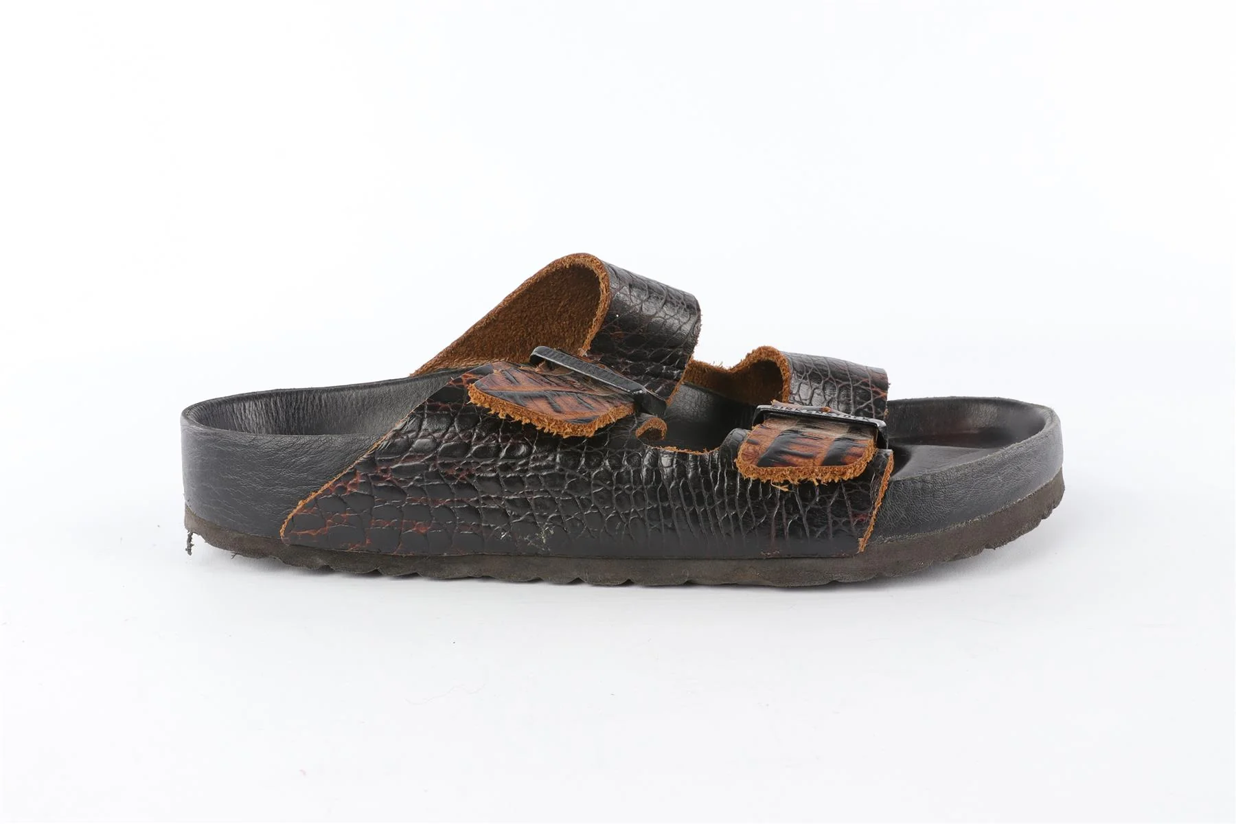 BIRKENSTOCK BROWN LEATHER SANDALS EU 38 UK 5 US 8 - Image 2