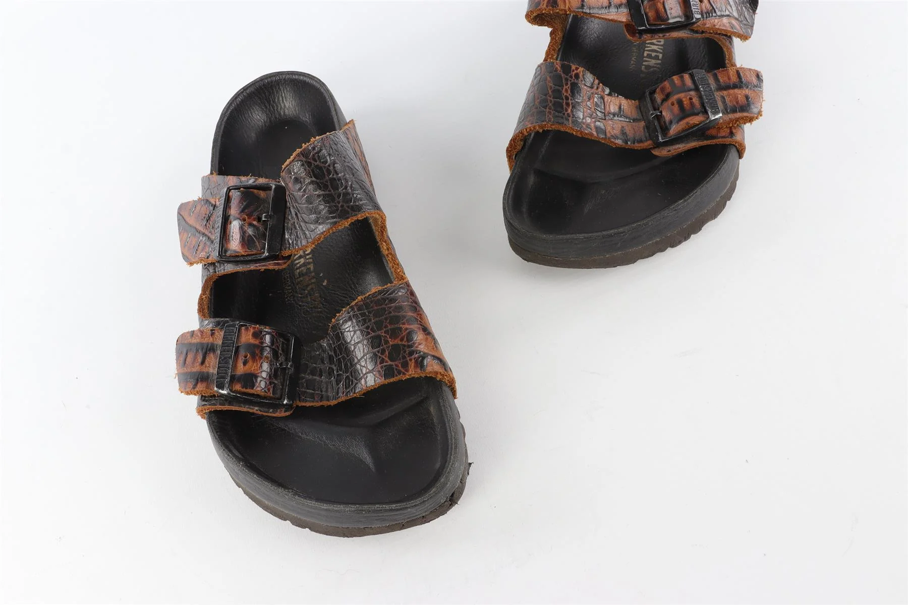 BIRKENSTOCK BROWN LEATHER SANDALS EU 38 UK 5 US 8 - Image 4