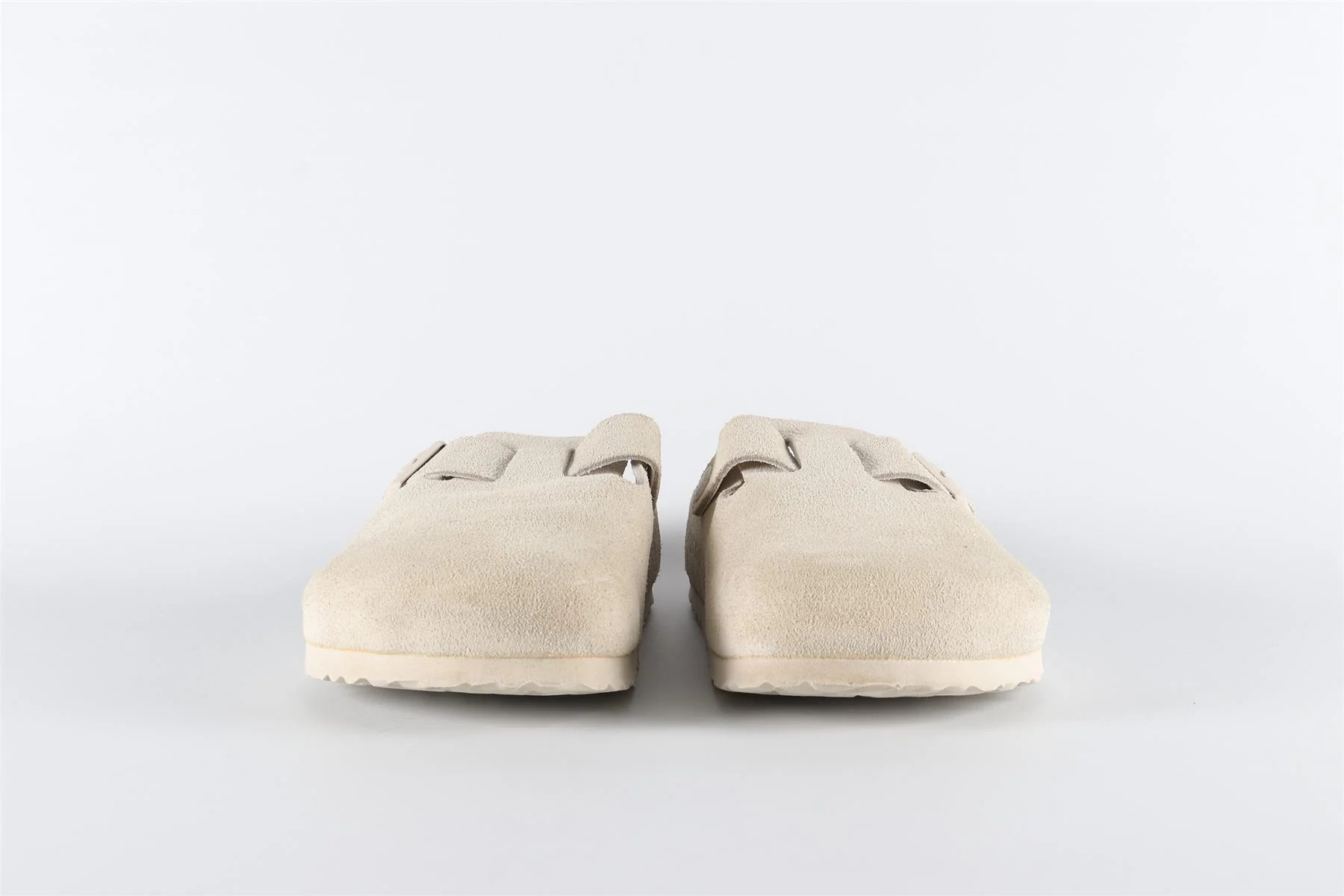 BIRKENSTOCK ECRU SUEDE MULES EU 38 UK 5 US 8 - Image 3