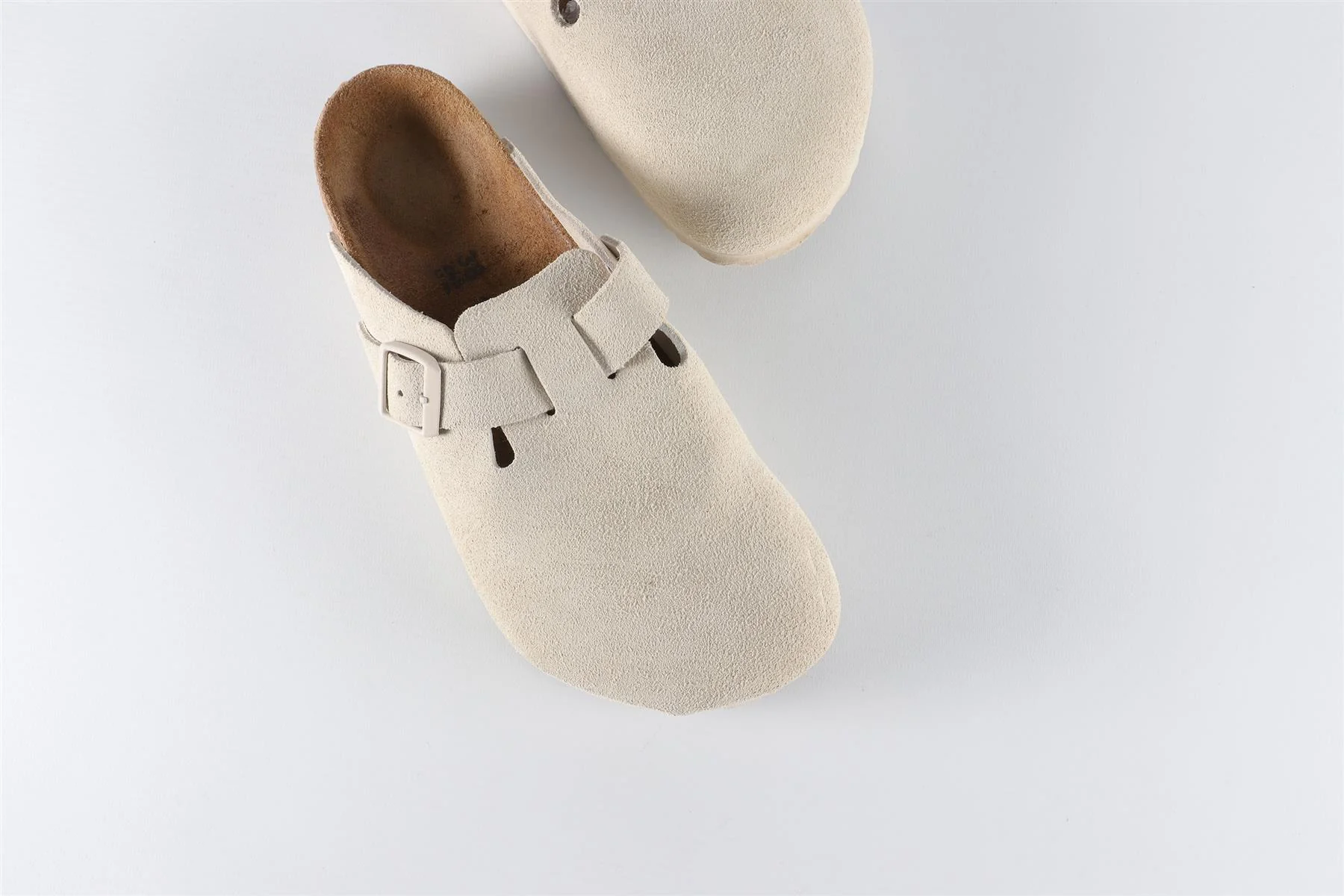 BIRKENSTOCK ECRU SUEDE MULES EU 38 UK 5 US 8 - Image 4