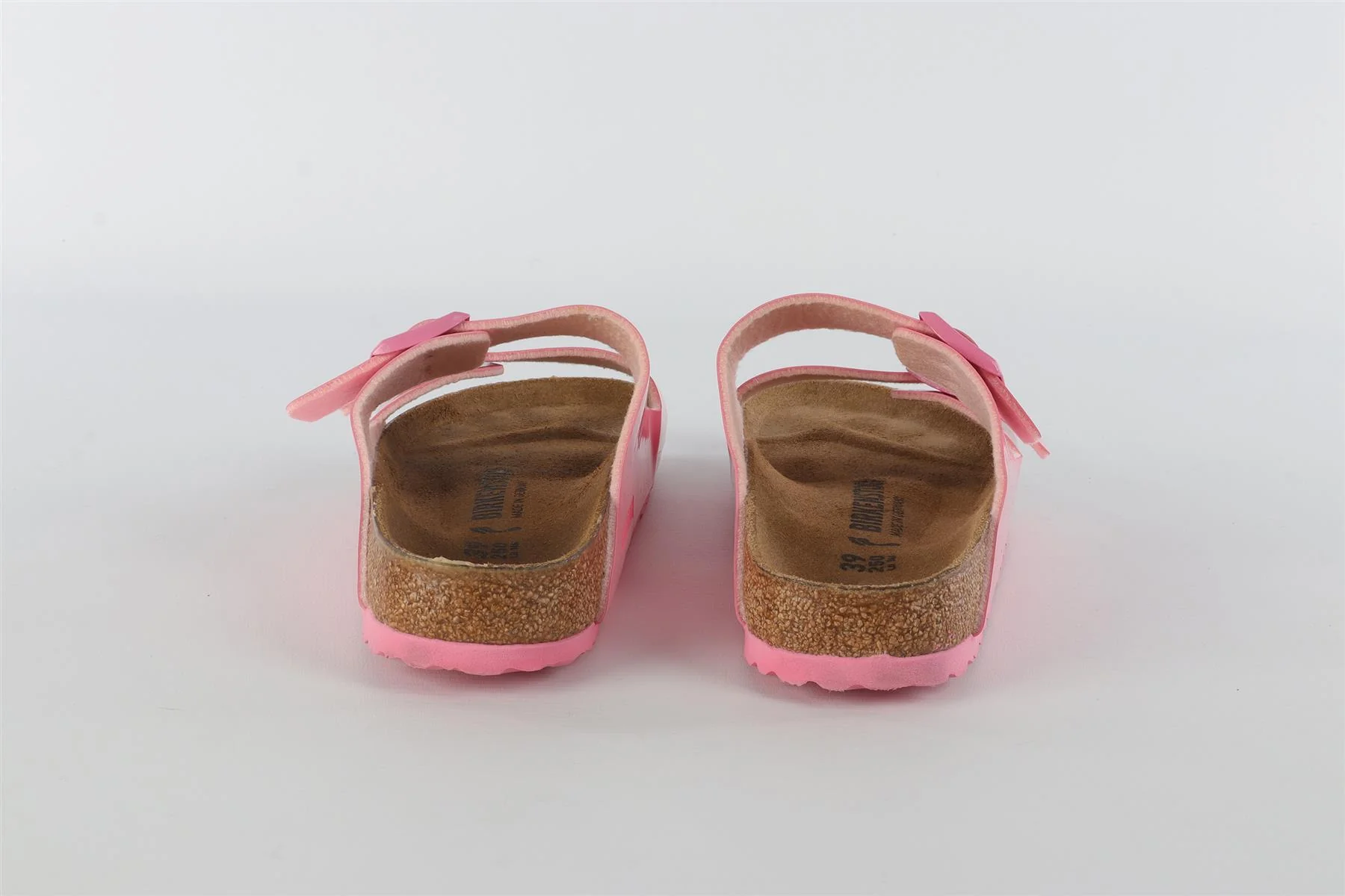 BIRKENSTOCK PINK LEATHER SANDALS EU 39 UK 6 US 9 - Image 5