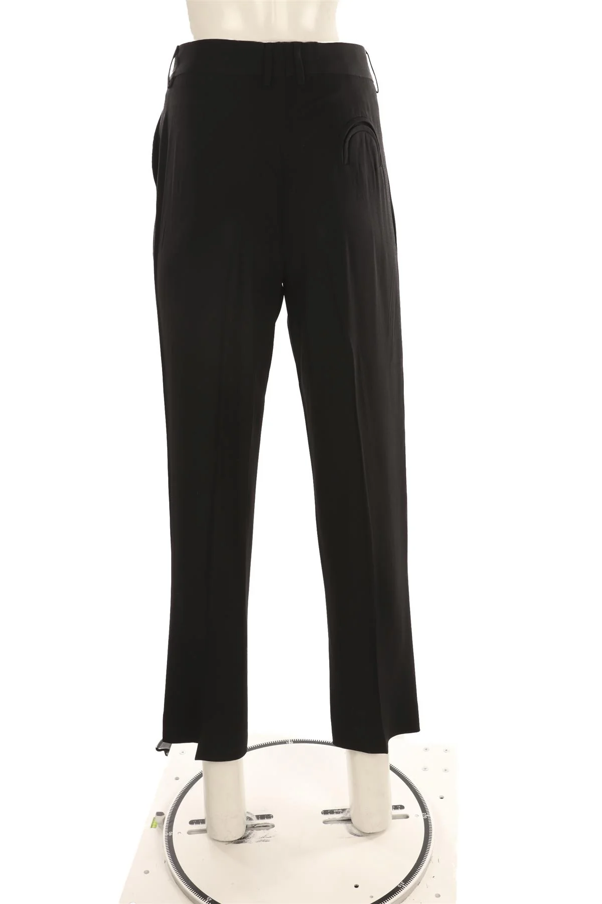 BLAZÉ MILANO BLACK SATIN STRAIGHT LEG PANTS UK 8 - Image 4