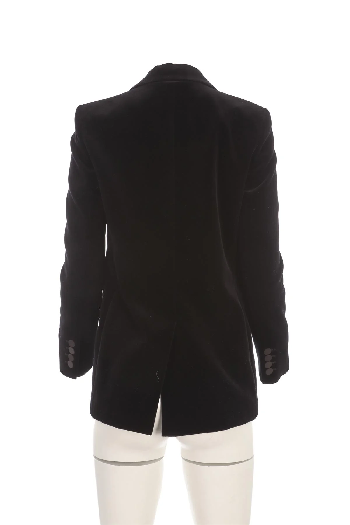 BLAZÉ MILANO BLACK VELVET BLAZER UK 6 - Image 4