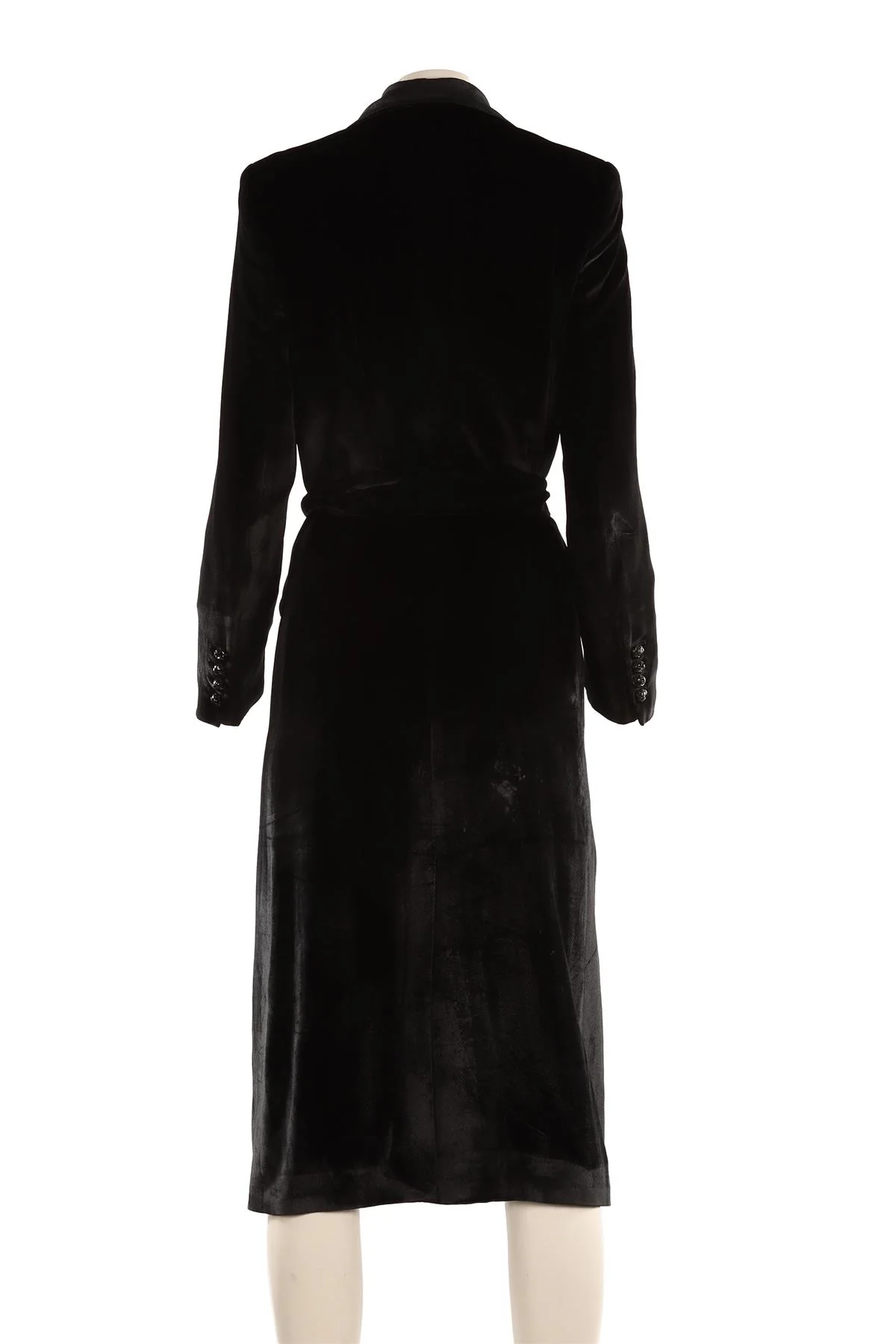 BLAZE MILANO BLACK VELVET MIDI DRESS IT 40 UK 8 - Image 4