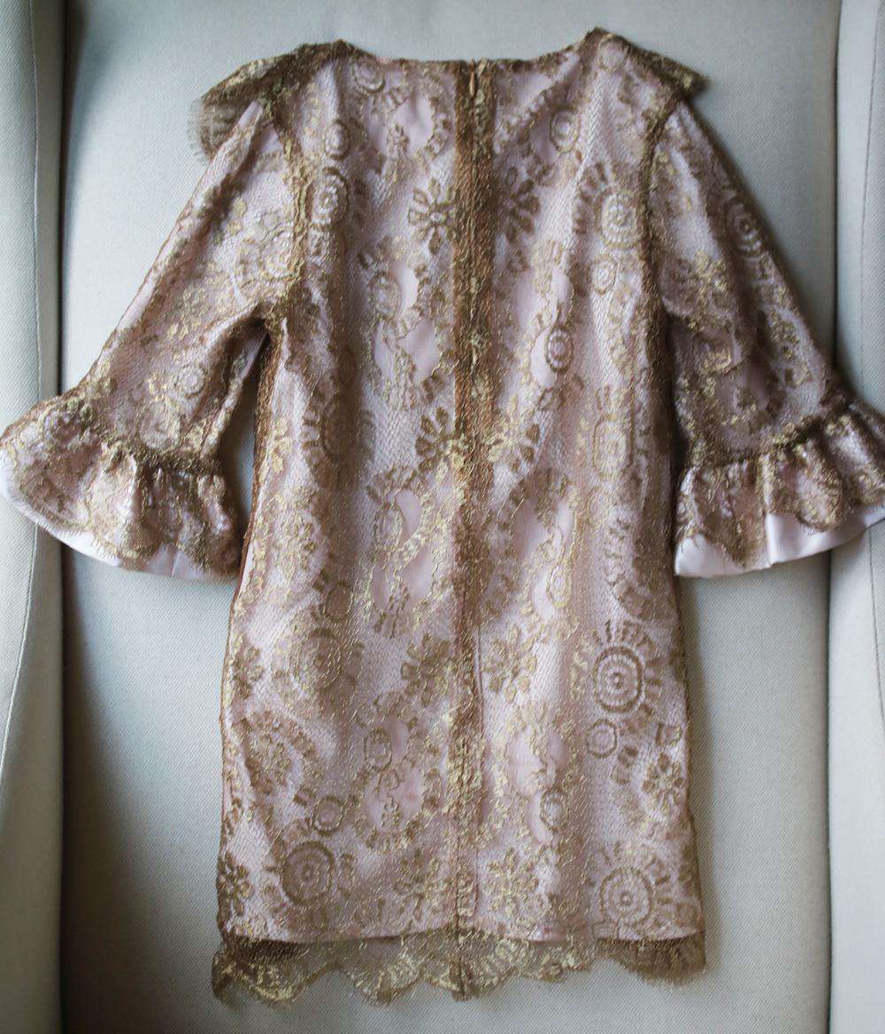 BLEU COMME GRIS KIDS GIRLS CRYSTAL EMBELLISHED LACE DRESS 6 YEARS - Image 3