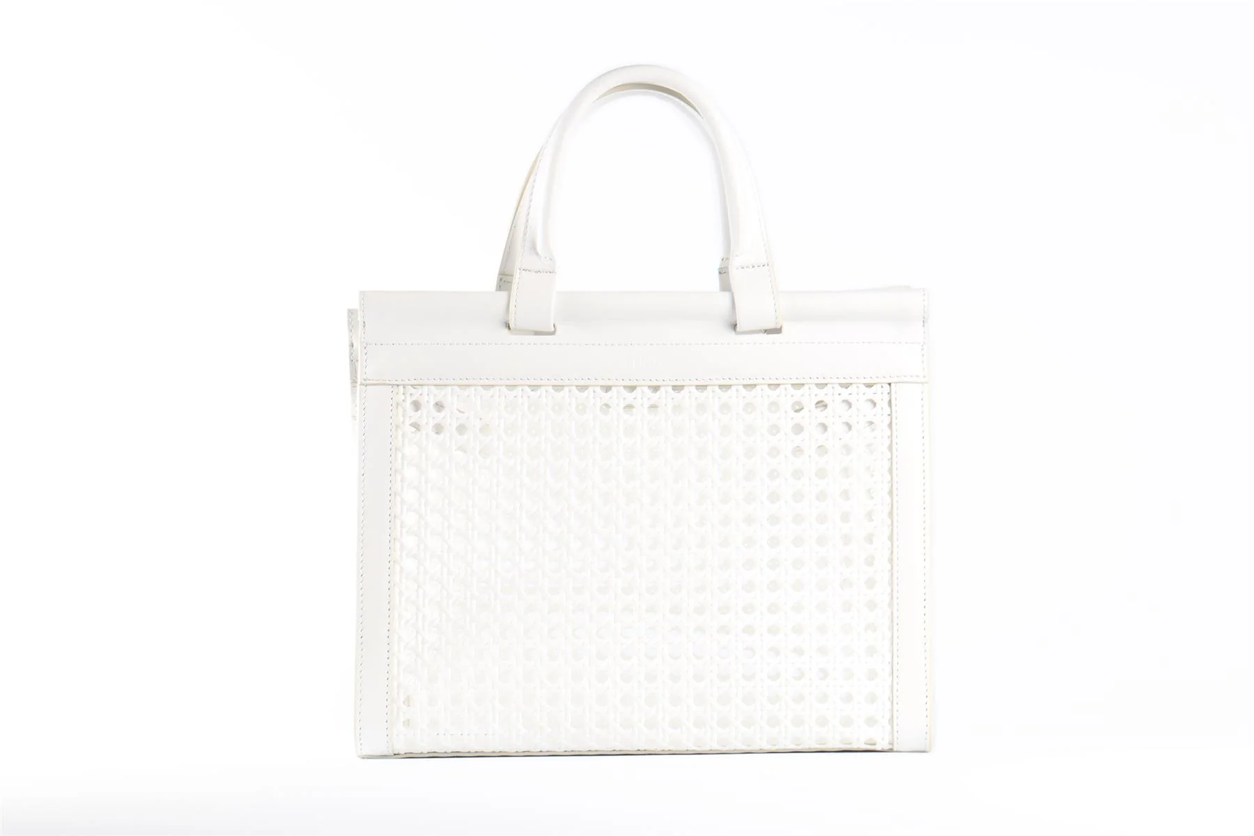 BLINQ WHITE LEATHER HANDBAG - Image 2