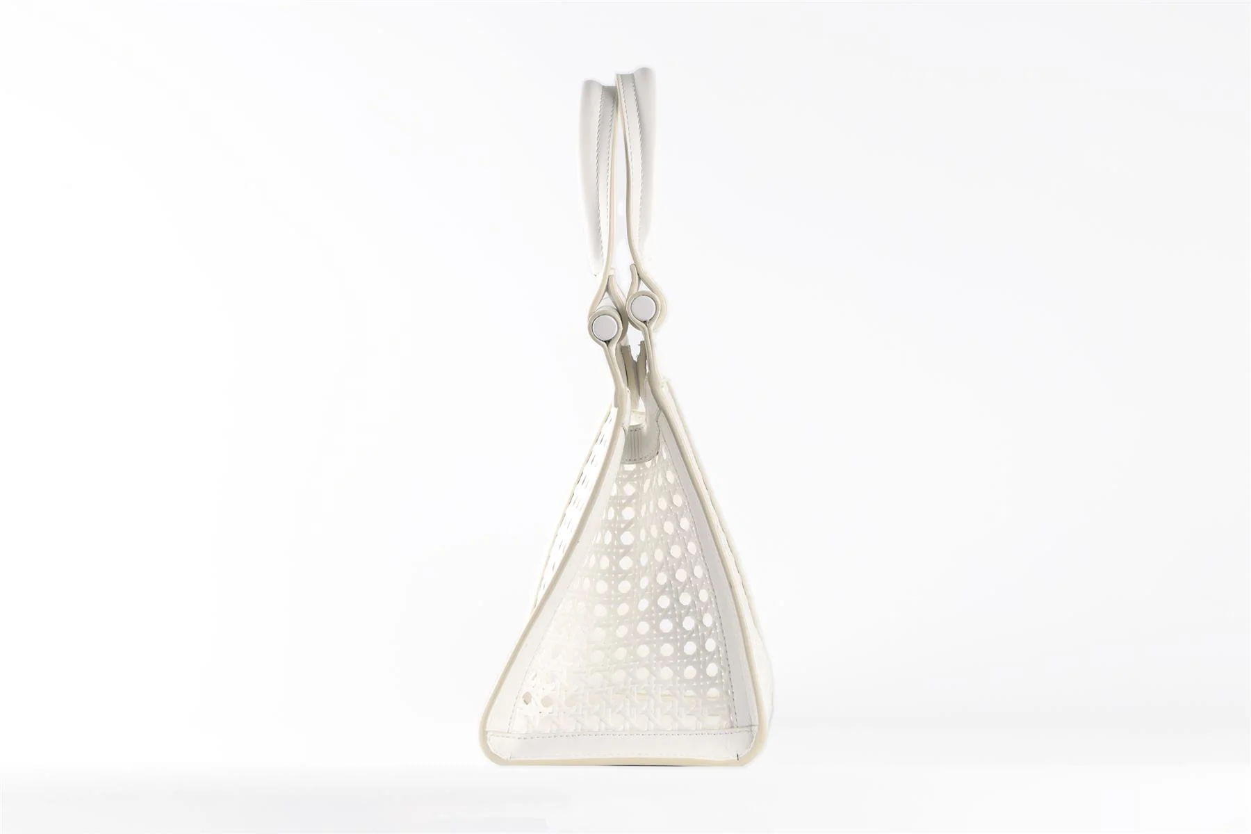 BLINQ WHITE LEATHER HANDBAG - Image 4