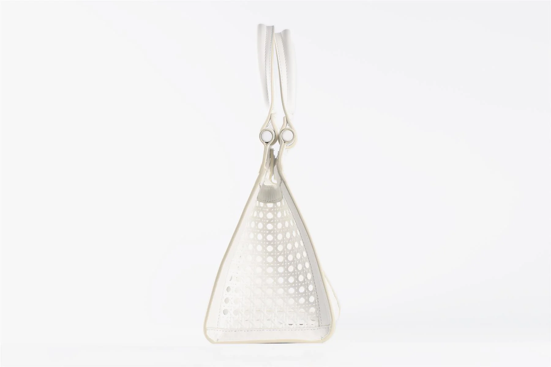 BLINQ WHITE LEATHER HANDBAG - Image 5