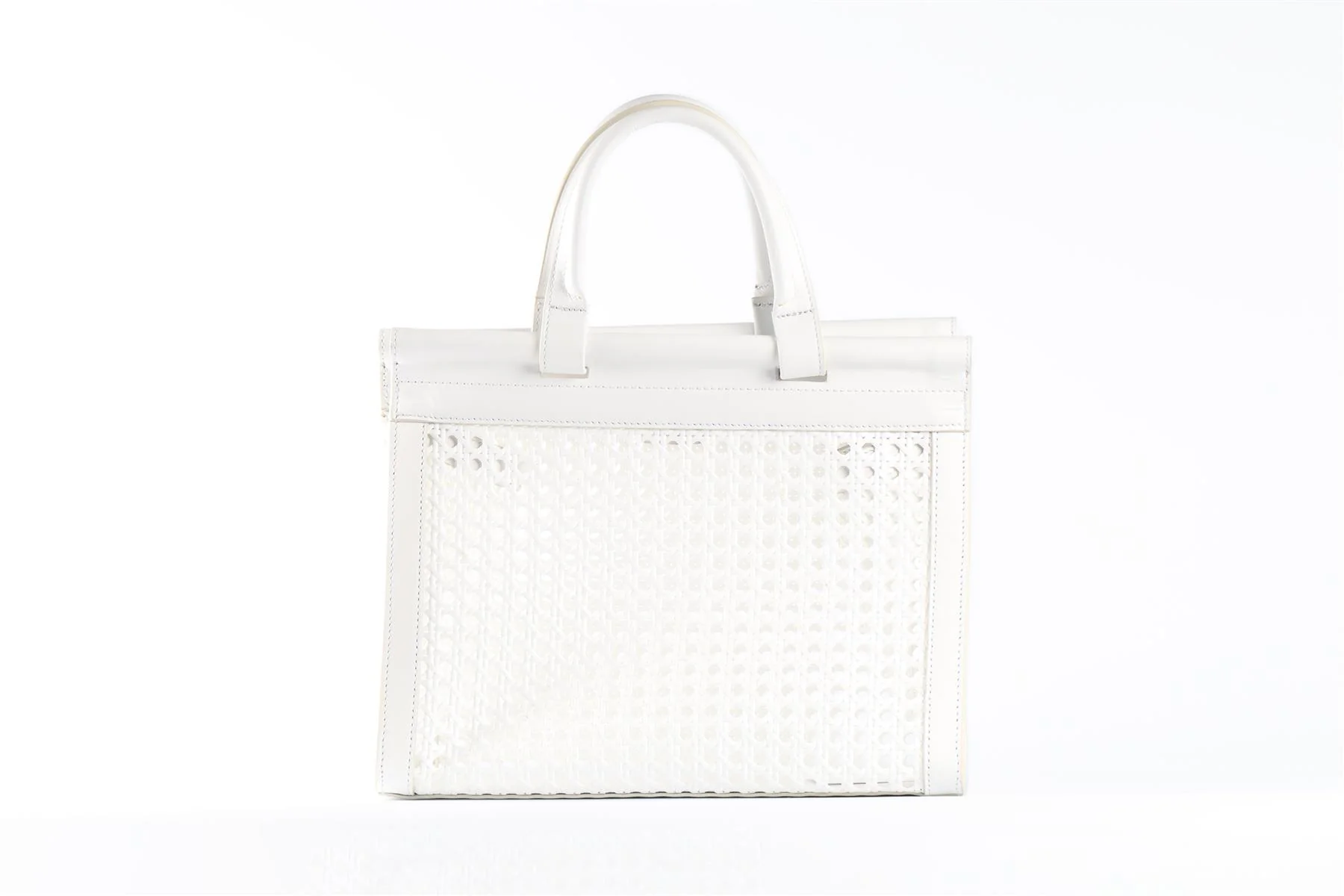 BLINQ WHITE LEATHER HANDBAG - Image 6
