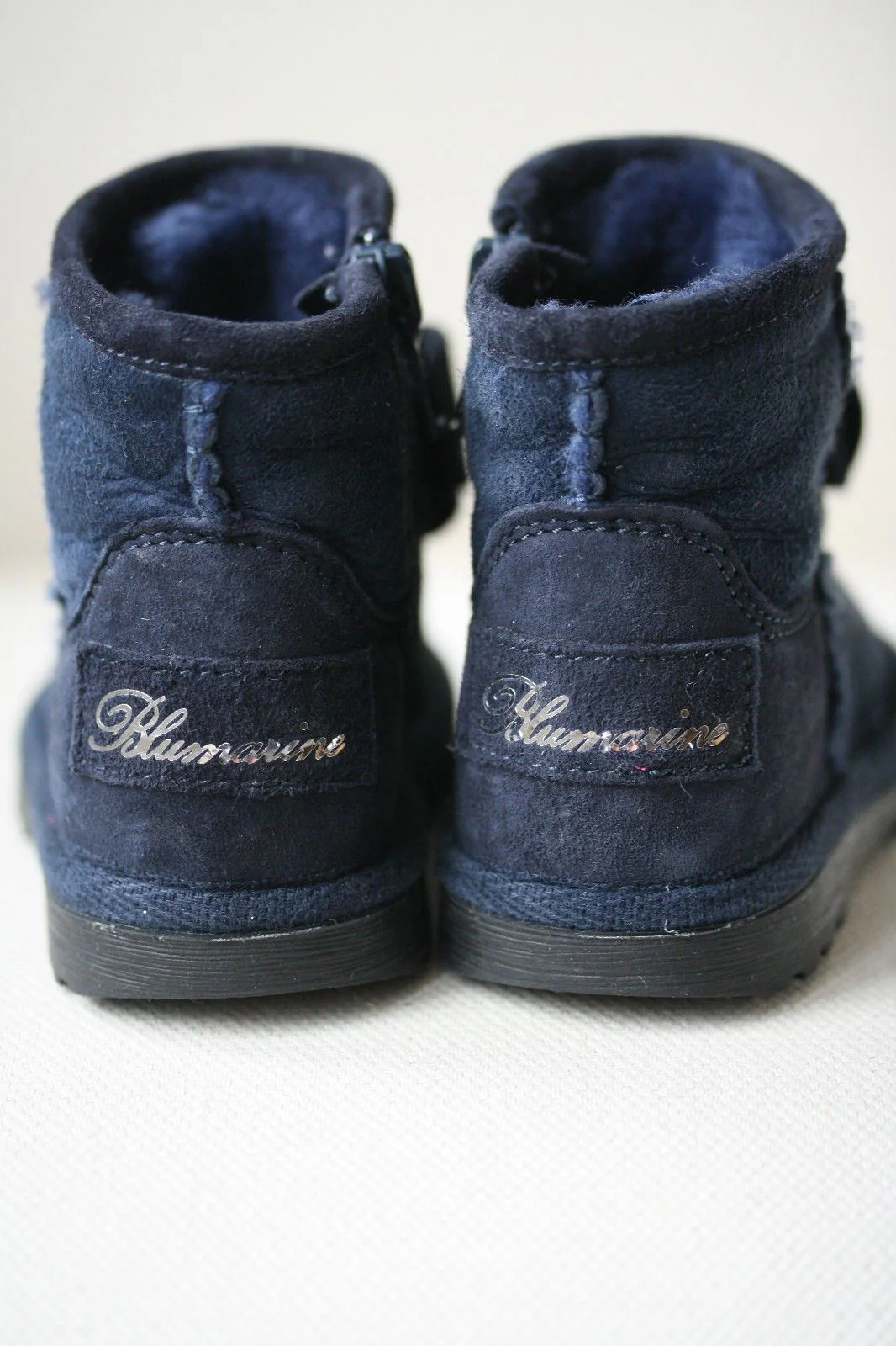 BLUMARINE BABY BLUE SHEEPSKIN BOW BOOTS SHOES EU 20 UK 4 - Image 12