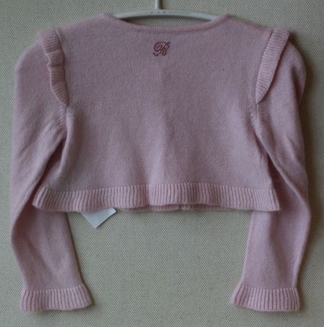 BLUMARINE BABY PINK WOOL AND CASHMERE CARDIGAN 12 MONTHS - Image 5