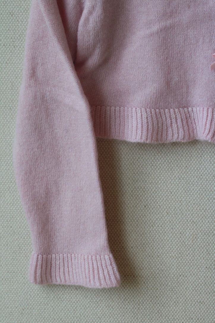 BLUMARINE BABY PINK WOOL AND CASHMERE CARDIGAN 12 MONTHS - Image 8