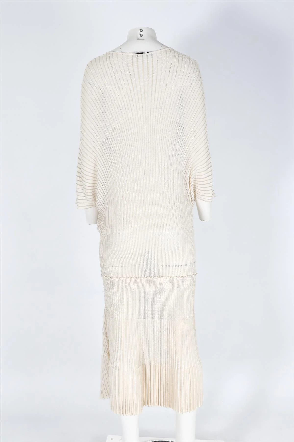 BLUMARINE CREAM KNIT MAXI DRESS IT 38 UK 6 - Image 4