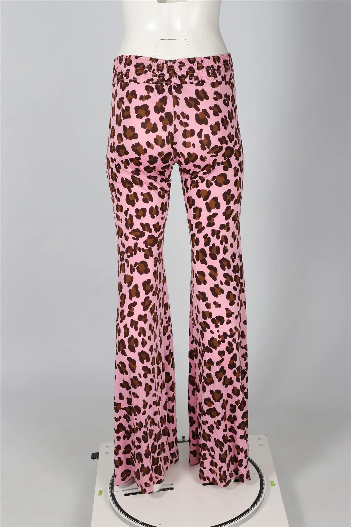 BLUMARINE PINK SILK FLARED PANTS IT 42 UK 10 - Image 4