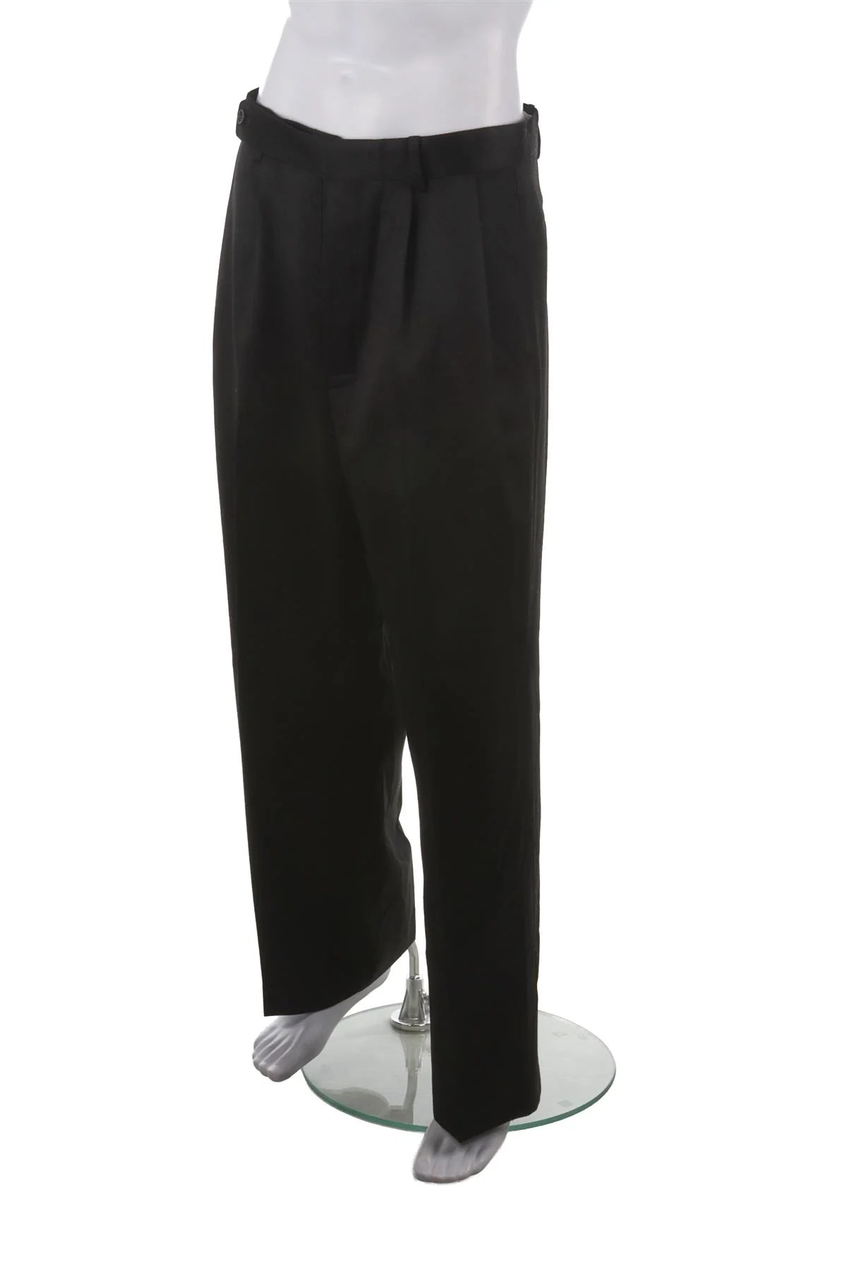 BODE BLACK MENS WOOL STRAIGHT LEG PANTS W32 - Image 3