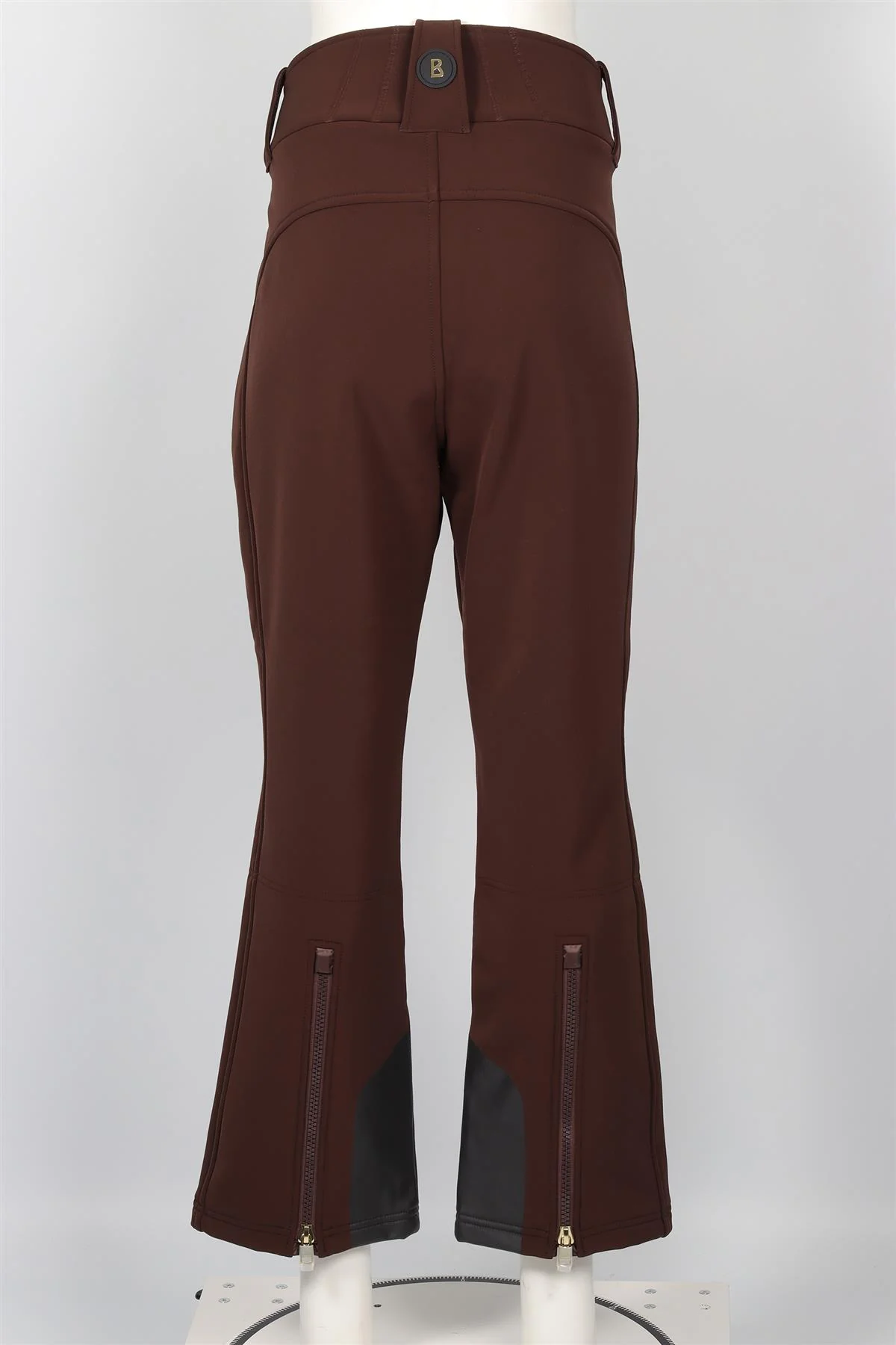 BOGNER BROWN JERSEY FLARED SKI PANTS FR 44 UK 16 - Image 4
