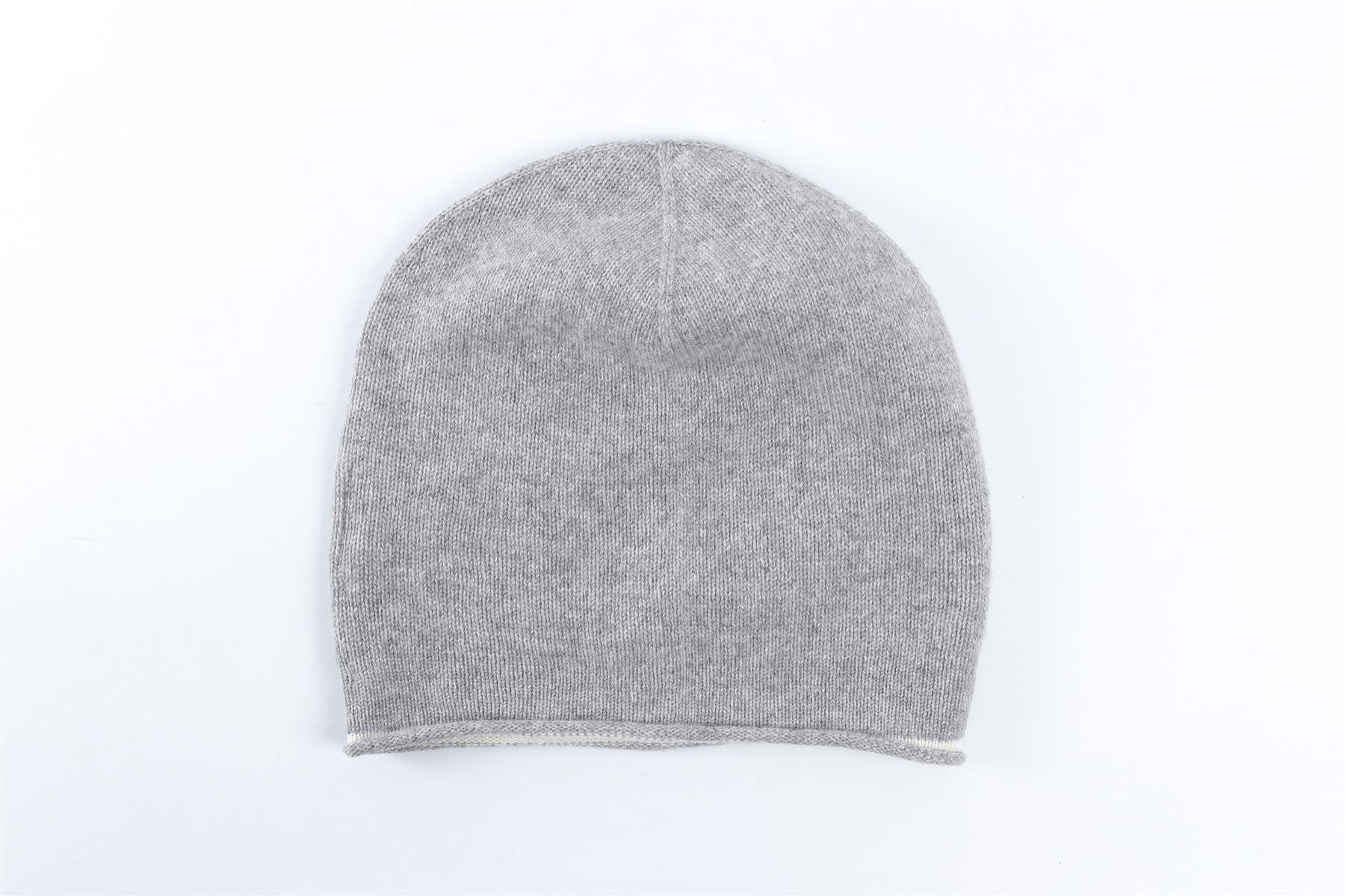 BOGNER GREY MEN'S CASHMERE BEANIE MEDIUM - Image 4