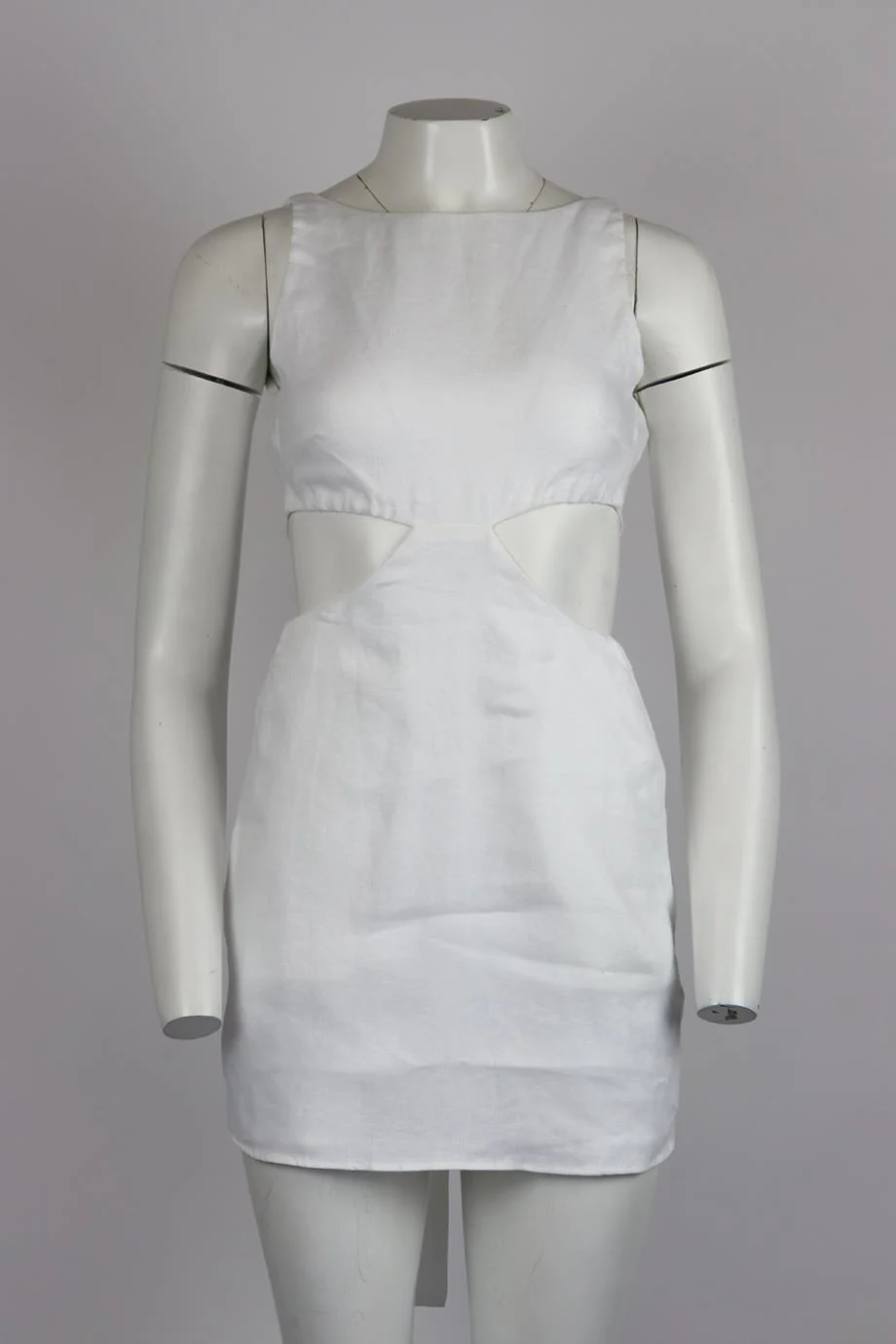 BONDI BORN CUTOUT LINEN MINI DRESS XSMALL - Image 2