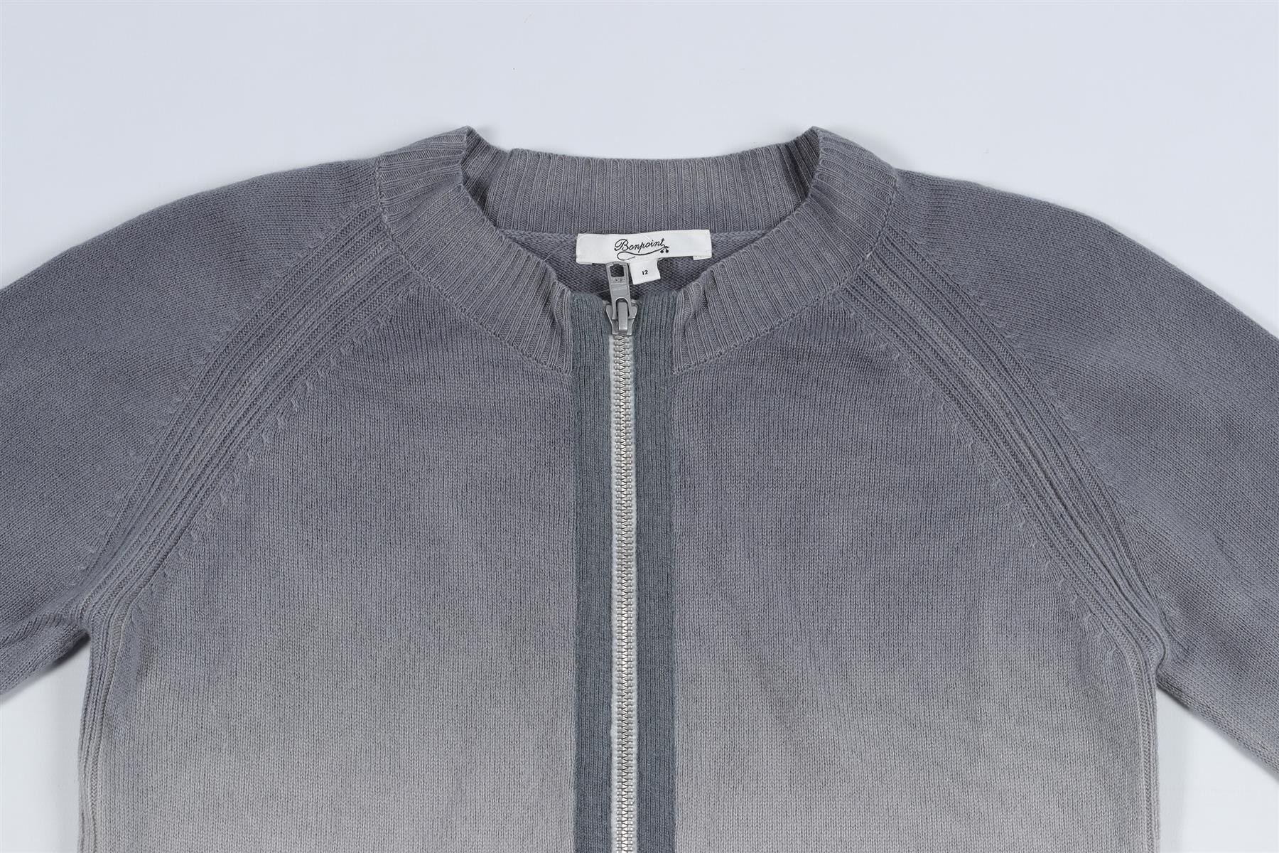 BONPINT GREY KIDS BOYS CARDIGAN 12 YEARS - Image 3