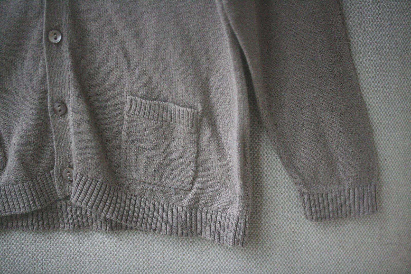 BONPOINT BABY BEIGE COTTON CARDIGAN 18 MONTHS - Image 3