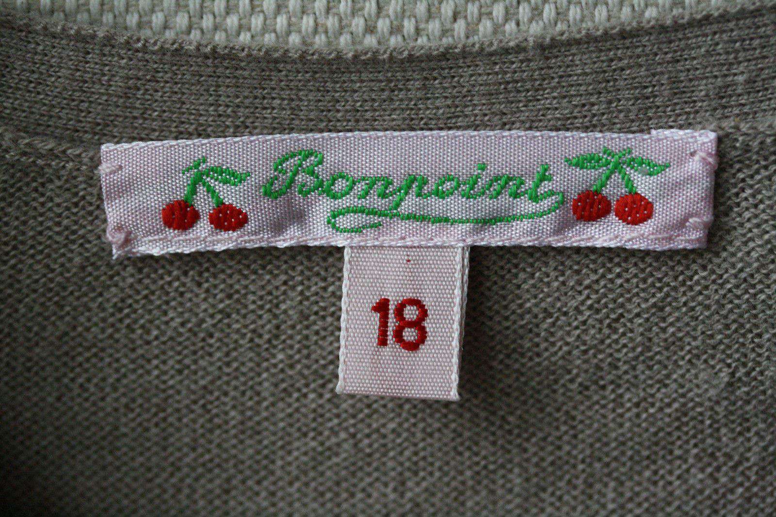 BONPOINT BABY BEIGE COTTON CARDIGAN 18 MONTHS - Image 4