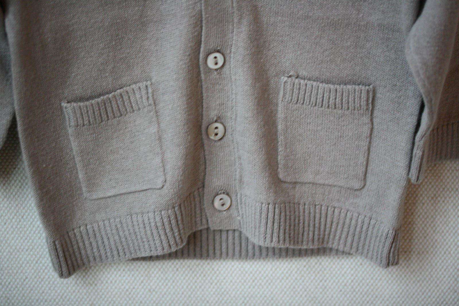 BONPOINT BABY BEIGE COTTON CARDIGAN 3 MONTHS - Image 3
