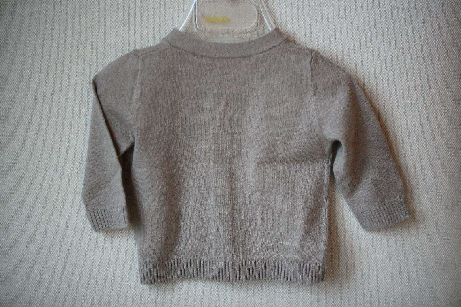BONPOINT BABY BEIGE COTTON CARDIGAN 3 MONTHS - Image 4