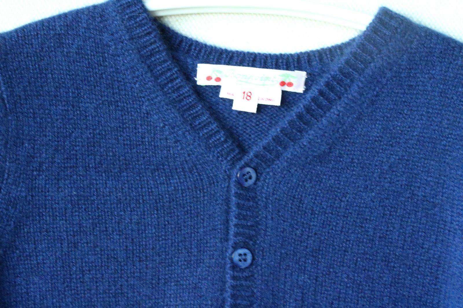 BONPOINT BABY BLUE CASHMERE CARDIGAN 18 MONTHS - Image 3